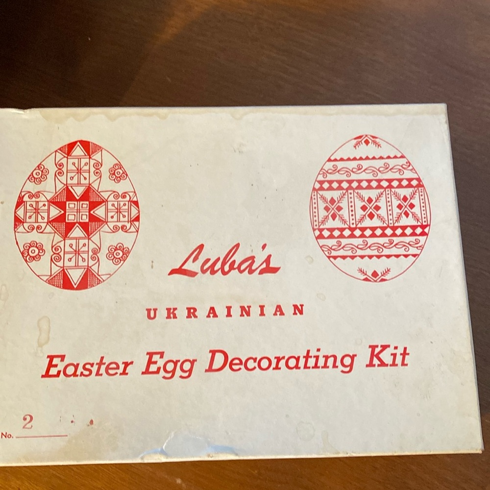 Lina’s Ukrainian Easter egg decorating kit. 2 boxes/